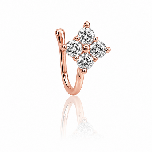 Anti Tarnish CZ nose pin 40