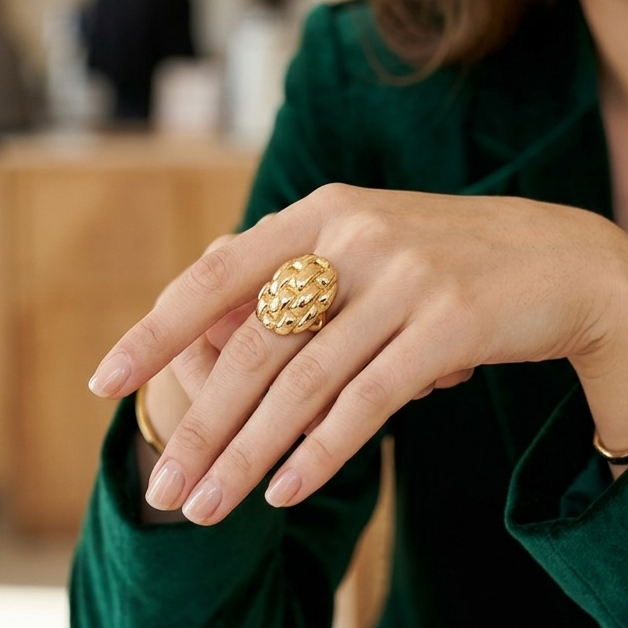 Anti Tarnish adjustable rings 83