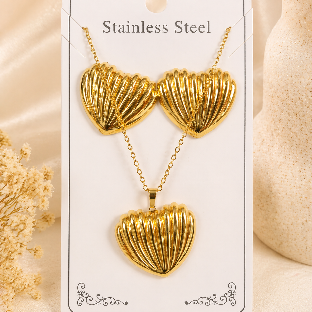 Anti Tarnish  Combo Set with 1 pair of Earring and Necklace