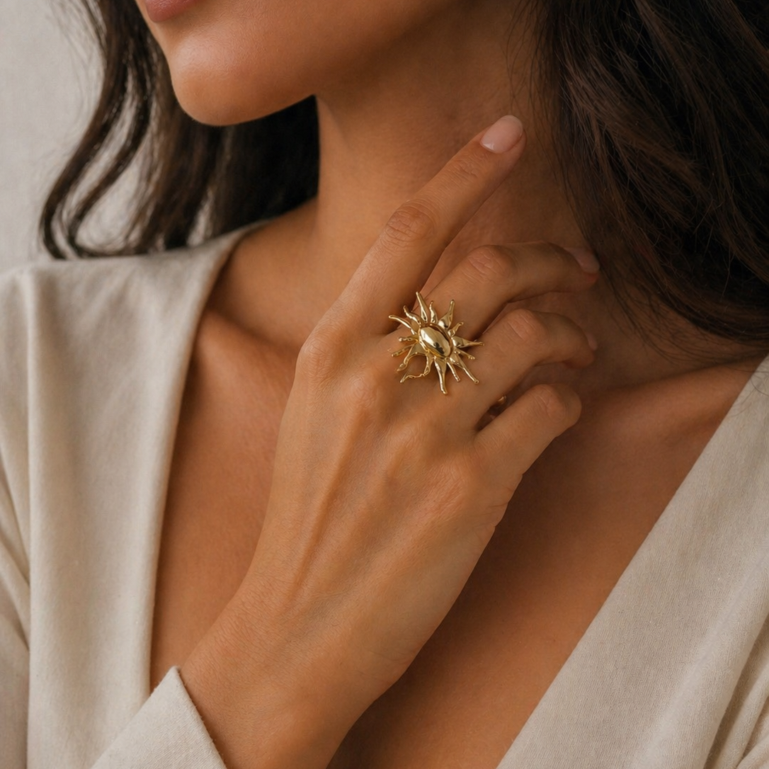 Anti Tarnish adjustable rings 112